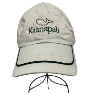 Kaanapali‎ Golf Course Hat Maui Hawaii Adjustable Fit Tan Khaki Logo Whale